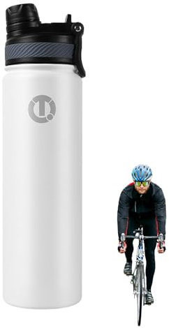 Sport-Wasserflasche, 650 ml, isolierte Wasserflasche, Edelstahl-Fahrradflasche, auslaufsichere Metall-Wasserflasche, verstellbarer Deckel, Metall-Trinkflasche, Fahrradwasserflasche für Fitnessstudio,