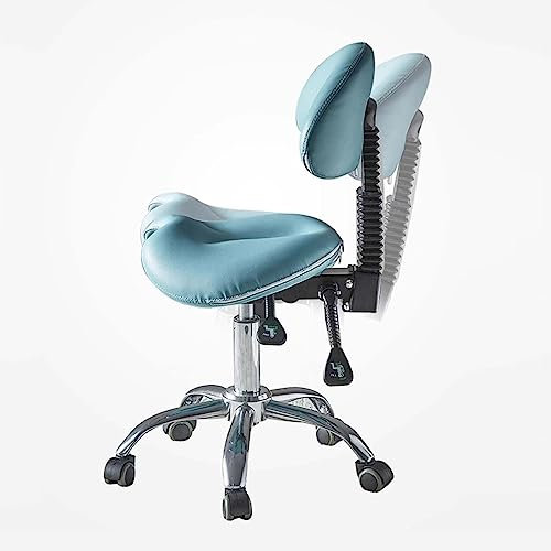 Ergonomischer Sattelhocker mit Rückenstütze für Dentalhygieniker, verstellbarer Drehstuhl für umweltfreundlichen Komfort