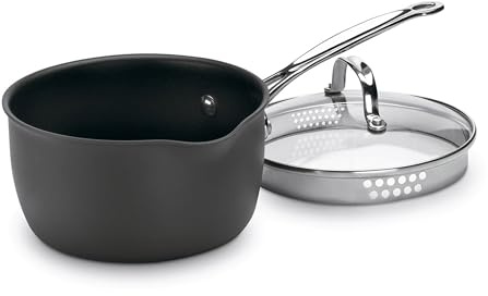Cuisinart Chef's Classic 619C-18P Pure Ceramic™ Casserole antiadhésive anodisée dure et couvercle de 2 litres sans PFAS