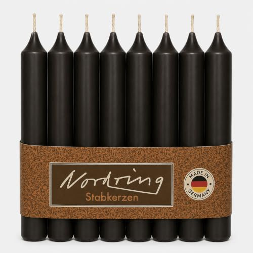 Nordring 8 Stabkerzen schwarz 2,2 x 18 cm hoch