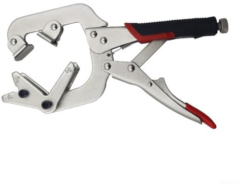 Chrome Vanadium Steel Welding Pipe Plier Clamps 10 Inch 5 Inch Mini C-Clamp Set for Secure Grip on Various Pipe Sizes