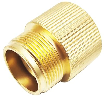 DimyFew Camping Gas Adapter Zubehör Metall Tragbare CGA 600/16 Zoll Ersatz für Grill, Wandern, Camping, Garten