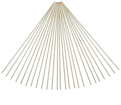 25 Stück Messing-Lötschweißstäbe für Oxyacetylen-Schweißen, geeignet für DIY-Projekte (3,0 mm)