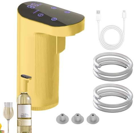Distributore di vino – Decanter elettrico per vino, decanter per birra, display digitabile, dispenser per bottiglie di vino, per vini e bianchi, aeratore per birra e whisky, per