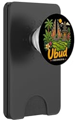 Hand Drawn Ubud Indonesia Travel Souvenir Landmark Gift PopSockets PopWallet for MagSafe