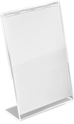 EXTRUMOL - Expositor Vertical Inclinado - Metacrilato - Soporte Transparente 2 mm - Para Menús, Carteles, Precios y Fotos - Uso Comercial y Decorativo - DIN A3, 420mm x 297mm