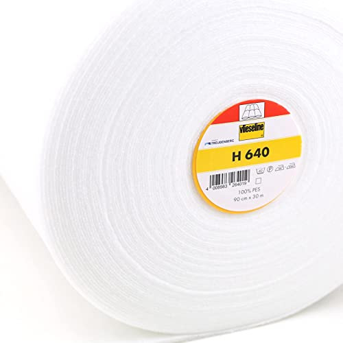 vlieseline Vlieseline H 640 Volumenvlies 90 cm Breite 5 mm Stärke Ganzjährig Waschbar 40°C 100% Polyester Ideal für Nähen Quilten Patchwork