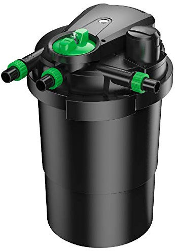 Amtra Pond Prexure Filter - Filtro per laghetti ornamentali a pressione autopulente, con lampada sterilizzatrice, 8000 Litri