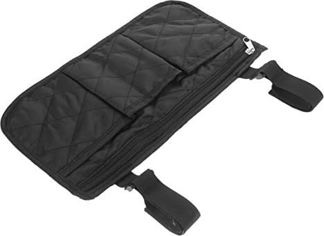 Healvian Aufbewahrungstasche für , Zubehör, Aufbewahrungstasche, Organizer, Organizer für , tragbare Rollstuhltasche, Armlehnen-Tasche, seitliche Einkaufstasche, Nylon, Schwarz