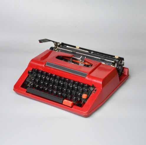 STIDE Vintage-Schreibmaschinen,Altmodische mechanische englische Schreibmaschine,für Notizen oder Briefe oder kreatives Schreiben,Red-Blackkeyboard