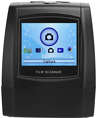 Mini Scanner Digitale per Pellicole e Diapositive, Converte 35 Mm, 135, 126, 110, Super 8, Negativi di Pellicola e Diapositive in Immagini JPEG da 14/22 MP, Schermo LCD da 2,4