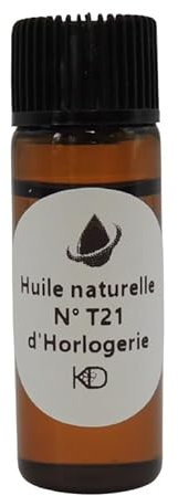 KD89 Natürliches Uhrmacheröl Nr. T21 – Universalöl für die Schmierung von Uhren, Wecker und Feinmechanik., braun