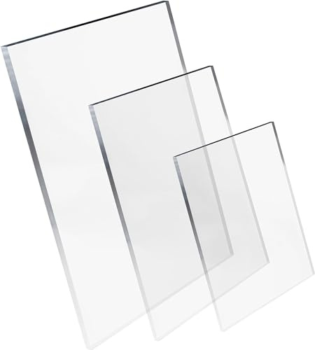 Custom Cut To Size Acrylic Sheet 3mm Thick, 800mm x 300mm Clear Plastic Acrylic Sheet Laser Cut to Size Extrude Glass Acrylic Plastic Sheet