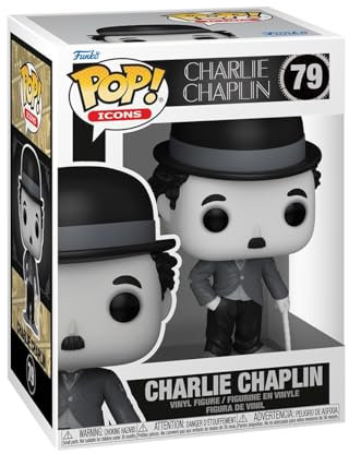 Funko Pop! Icons: Charlie Chaplin - Vinyl-Sammelfigur - Geschenkidee - Offizielle Handelswaren - Spielzeug Für Kinder und Erwachsene - Movies Fans - Modellfigur Für Sammler und Display