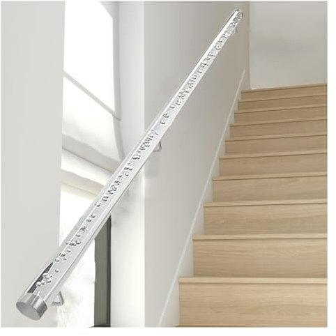 Handlauf Geländer Rutschfestes Treppengeländer aus Acryl Luftblasen-Rohr, Haus Garten Korridor Lofts Treppe Handlauf Ältere Kinder Unterstützung Stab, 5 6 7 8 9 10 11 12 13 14 15 16 17 18 19 20 Ft lan