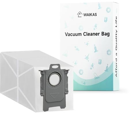 WAIKAS 14 Qrevo Dammsugarpåsar för Roborock S8 MaxV Ultra, Qrevo S, Qrevo Pro, Qrevo 5AE, Qrevo Edge, Qrevo MaxV, Qrevo Curv Robotdammsugare Dammpåsar Tillbehörsset