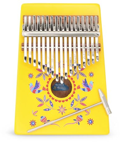 Children’s Wooden Kalimba by Marmelada Music - Professional Tuned Kalimba Thumb Piano, Portable 17 Keys, Finger Piano for Kids and Adults Thumb Drum, Perfect Instrument for Young Musicians