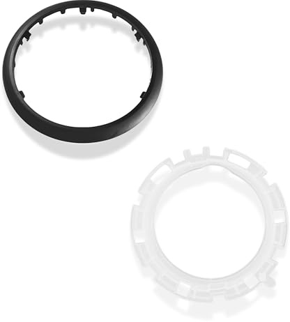 1neiSmartech Kit de anillo de retención y marco exterior negro bastidor para manguito de palanca de cambios compatible con Citroen C3 2003-2009 y C2 2003-2010, OEM 7589T8, 7589V0
