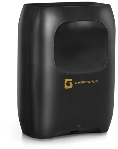 BarberPub Aspirador de Pelo Escoba Eléctrica con Sensor Automático, Aspirador de Pelo de Gran Capacidad 7L, Alta Potencia de Succión, con Boquilla de Mano, 700 W (Negro)