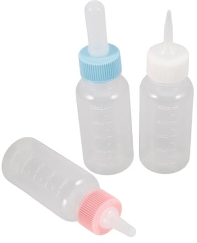 YARNOW 3stücke Silikon-stillflasche Für Haustiere Fütterungsflasche Zum Spenden Von Flüssigkeit Für Kätzchen Welpen Und Kleine Tiere