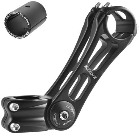 TRIWONDER Lenkervorbau verstellbar 60°, 25.4mm/31.8mm, 90mm 110mm 130mm, Aluminium Fahrrad Vorbau, Kompatibel mit BMX MTB Rennrad