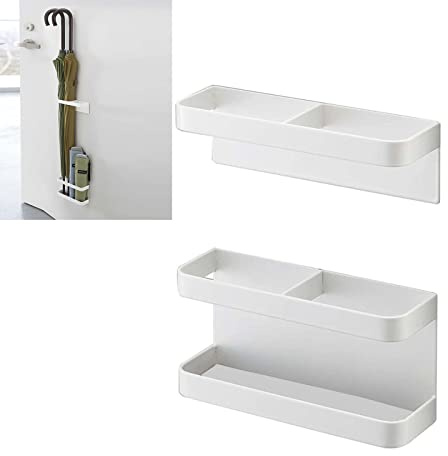 Soporte de soporte para paraguas de Kukyller, rejilla de almacenamiento de soporte de paraguas montada en la pared, sin golpes, estante de almacenamiento desmontable para la (Elegant White)