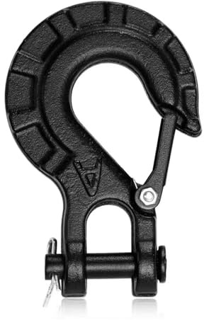 BMLGPGBCDW Coche Gancho Forjado A Presión 11 Toneladas (5/16) para Cabrestante 4500 Libras-8000 Libras Cuerda Remolque ATV UTV Remolque Remolque Parte Barco Accesorios(Negro)