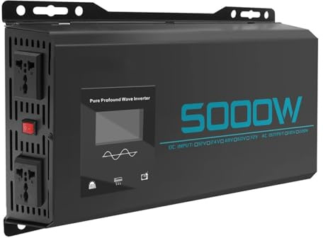 Onda Sinusoidale Convertitore Corrente Inverter A Onda Sinusoidale Pura A Doppia Tensione Da 5000 W Convertitore 12 V/24 V A 220 V Convertitore Caricabatteria Per Auto Inverter Potenza