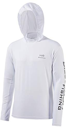 BASSDASH UPF 50+ UV-solskydd för män Långärmad Performance Fishing Hoodie Huvtröjor