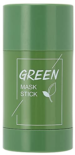 Green Mask Stick, Mineral Elements 40g Grüntee Reinigungsmaske, Reduziert Mitesser, Verbessert die Mattheit Des Gesichts, Hellt Den Hautton Auf, Tonerde Gesichtsmaske