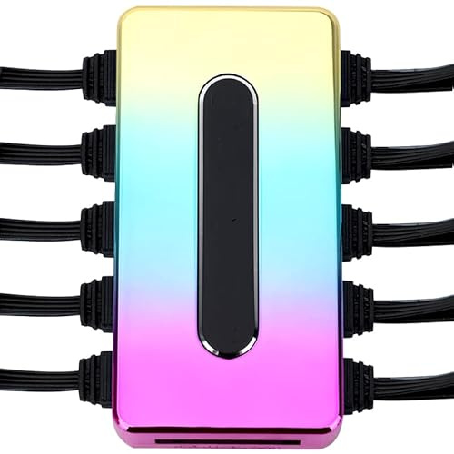 ARGB Fan Hub, PC Case Fan Controller 5V 3Pin, Lüftungs Controller CPU Lüfter Splitter (ARGB)