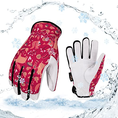 Vgo... 3-8 Jahre Kinder 32℉ oder mehr 3M Thinsulate C40 gefüttert Winter leichte wasserabweisende Arbeitshandschuhe (GA9636FW)