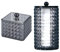 CaiYuanGJ 2 Piezas Caja Contenedor De Almohadillas De Algodón, Caja Bastoncillos Oidos, Soporte para Hisopos, Organizador de Almohadillas de Maquillaje, para Bastoncillos y Bolas de Algodón (Negro)