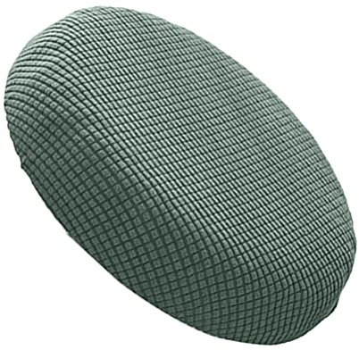 BESPORTBLE Rund Hocker Bezug Stretch Stuhlbezug Hockerbezug Waschbarer Stuhlhülle Stretch Schonbezug Stuhl Sitzbezug für Barhocker Bistrohocker Protector Drehbarer Hocker Schonbezug Grün