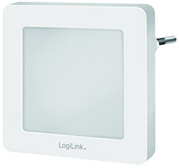LogiLink LED013 - LED Nachtlicht/Beleuchtung mit Dämmerungssensor und 2 Helligkeitsstufen