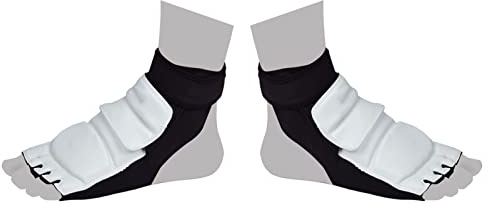 Taekwondo Fußschutz, Taekwondo Fußschutz Reduzieren Aufprallkräfte Bequem Atmungsaktiv Rutschfest für Training (M 34-35)