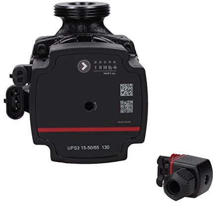 Domestic Heating Circulating Pump Compatible with Grundfos UPS3 15-50/65 130 99199622 (S/S UPS & UPS2 98334549) Genuine Part - Hanicks