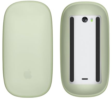 kwmobile Case Compatible con Apple Magic Mouse 1/2 Funda Silicona - Funda Protectora para Raton de Ordenador - Protección Completa - Amarillo Pastel