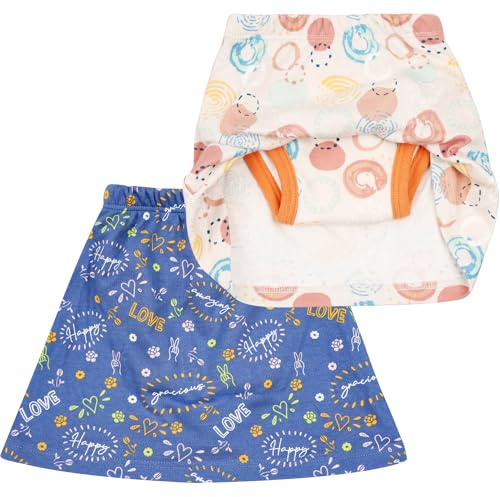 MOEMOE BABY Calzones de Entrenamiento niño Faldas de Pañal Pantalones de Entrenamiento para bebé Pantalones de pañales con sueño 2 Paquetes, Sirena, 6 años