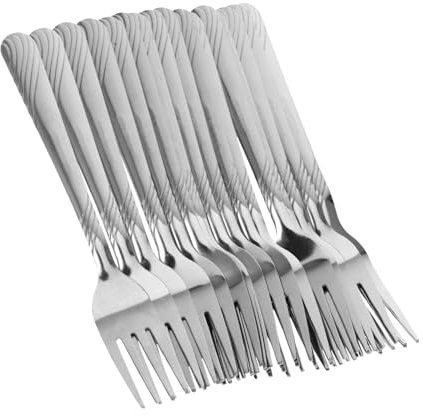 TIDTALEO 24piezas Tenedores Inoxidable Elegantes Reutilizables Para Diseño Ergonómico
