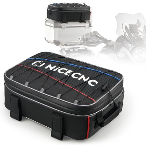 NICECNC Motorcycle Top Case Bag 20L Expandable, Multifunctional Motorcycle Luggage Tool Bag Compatible with R1250GS R1200GS Adventure 2007-2013, R1200GS LC 2013-2017, F650 700 750 800 850GS,1PCS