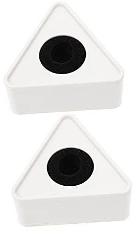 2pcs ABS Triangle Mic Logo Station for Handheld Microphones