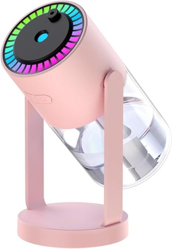 Diffuser, Aroma Diffuser kabellos, Aroma-Anionen-Nebelhersteller, Mini Aromatherapie Diffusor Für Ätherische Öle Luftbefeuchter für Zuhause, Büro, Babyzimmer, Auto (Rosa)