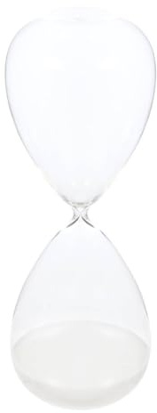 Atmosphera - Sablier Mani H.45cm Verre Assorti - Blanc