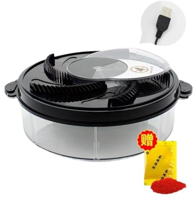 Machine à tuer les mouches, un outil domestique entièrement automatique est utilisé pour capturer et tuer les mouches (brancher + 10 paquets d'appâts)