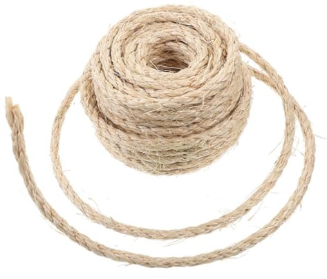 UTHCLO Corda Sisal Naturale per Tiragraffi Gatti Spago Resistente Tagliabile per Riparazione e Te Cordino per Albero e Pannello Graffi Accessorio Gatti Multifunzionale