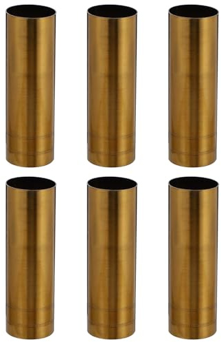 Kisangel Manchon de Recouvrement pour Bougie Lustre 6 Pièces Compatible Douilles de Candélabres en Fer Solide pour Décoration Intérieure