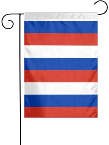 Russische Flagge, Druck, Urlaubsdekoration, Weihnachtsflagge, lichtbeständig, Winter, Rasen, Veranda, Terrasse, Outdoor-Dekoration