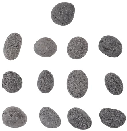 FRCOLOR Rocce Laviche per Braciere da Esterno Pietre Vulcaniche Naturali per Tavolo da Fuoco e Stufa a Gas, Sacco 1 kg Riutilizzabili per Barbecue e Caminetti