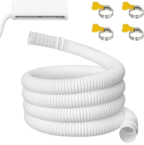 Manguera de Drenaje de Aire Acondicionado, Tubo Desague Aire Acondicionado 5m Ø16mm, Manguera de desagüe para deshumidificadores, Manguera flexible de Drenaje de Aire Acondicionado, Universal